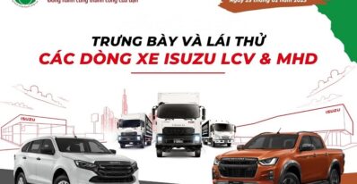 Sự kiện trưng bày và lái thử xe isuzu